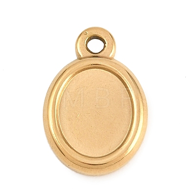 304 Stainless Steel Pendant Cabochon Settings STAS-D264-08D-G-1