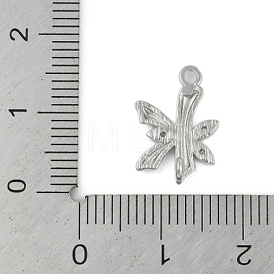 Brass Crystal Rhinestone Letter Links Connector Charms KK-S395-06P-K-1