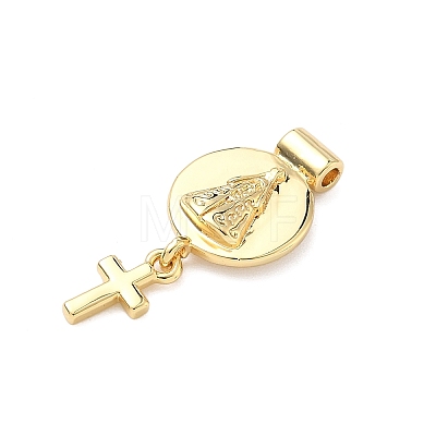 Religion Brass Pendants KK-H539-18G-02-1