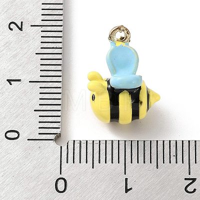 Alloy Enamel Pendants AL-CBA02ED-06G-A-1