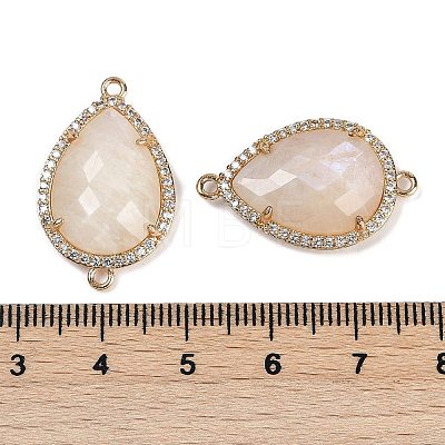 Natural Moonstone Faceted Teardrop Links G-B126-03G-06-1