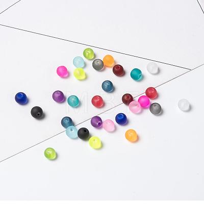 15 Colors Transparent Glass Beads FGLA-JP0001-01-4mm-1