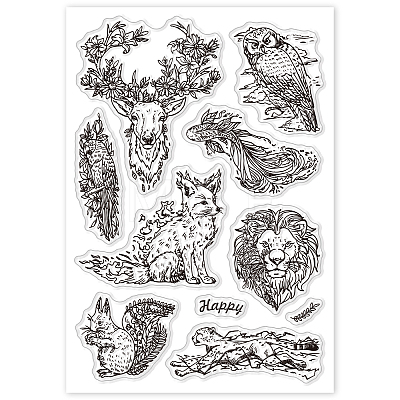 Custom PVC Plastic Clear Stamps DIY-WH0448-0610-1