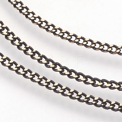 Electroplate Brass Twisted Chains CHC-E001-3-1