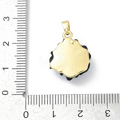 UV Plating Brass Pendants KK-R213-15G-05-1