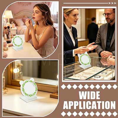 4Pcs Clear Acrylic Slant Back Single Bracelet Bangle Display Stands AC-FS5191-01C-1