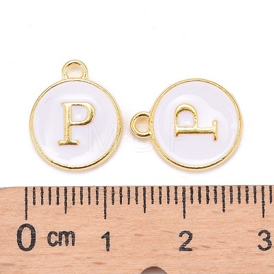 Golden Plated Alloy Charms X-ENAM-S118-01P-1