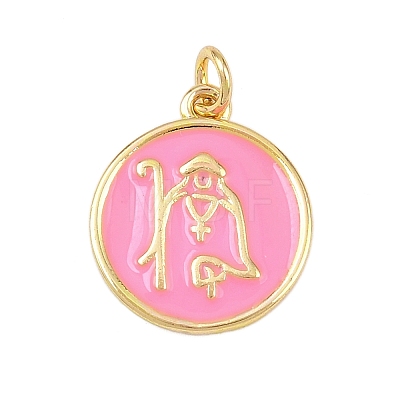 Brass Enamel Pendants KK-L251-02G-D05-1