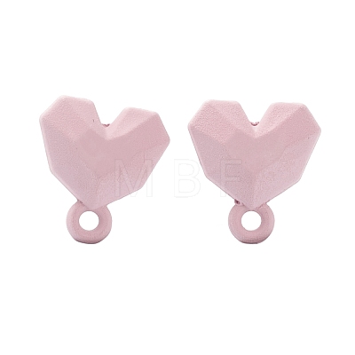 Spray Painted Alloy Stud Earrings Findings FIND-I015-E04-1