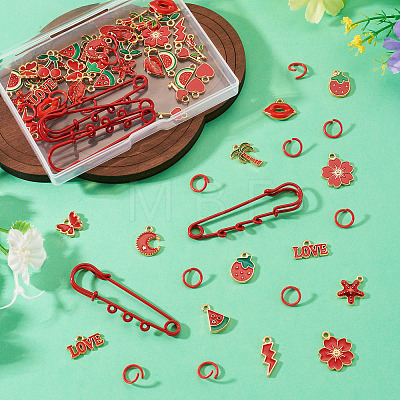 DIY Brooch Making Kits DIY-TA0014-88-1