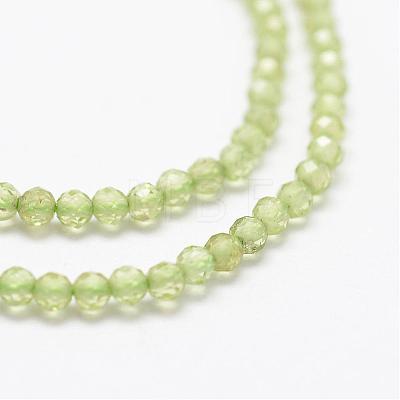Natural Olive Quartz Beads Strands G-K185-17-1