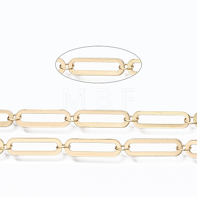 Brass Paperclip Chains CHC-S009-009KC-1
