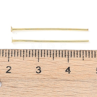 Brass Flat Head Pins KK-N254-47C-G-1