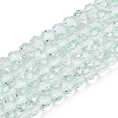 Transparent Glass Beads Strands X-GLAA-E036-07Z-02-1