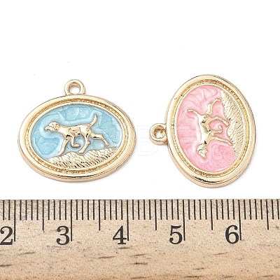 Alloy Enamel Pendants FIND-H058-01E-KCG-1