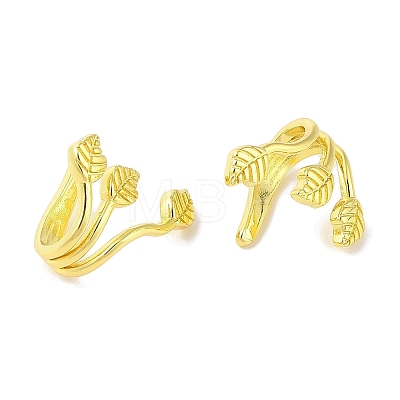 Brass Cuff Earrings for Women EJEW-I305-37G-1