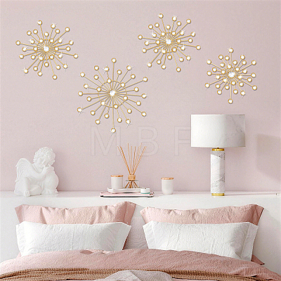 4Pcs Iron & Acrylic Wall Decorations AJEW-WH0871-55G-1
