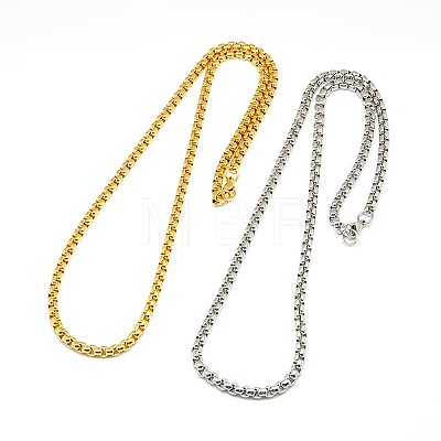 304 Stainless Steel Venetian Chain Necklace Making STAS-A028-N031-1