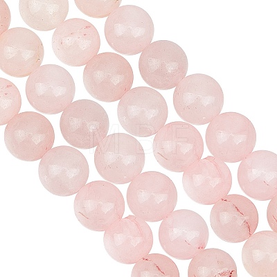 GOMAKERER 2 Strands Natural Rose Quartz Dyed Beads Strands G-GO0001-27B-1