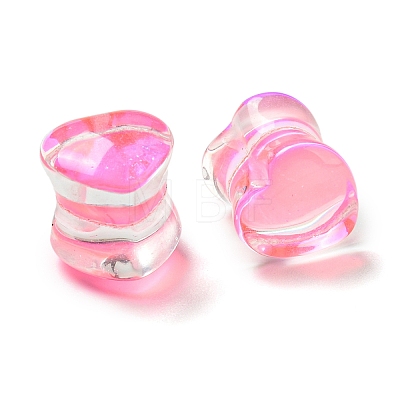 Glass Ear Gauges Flesh Tunnels Plugs EJEW-P293-01-1