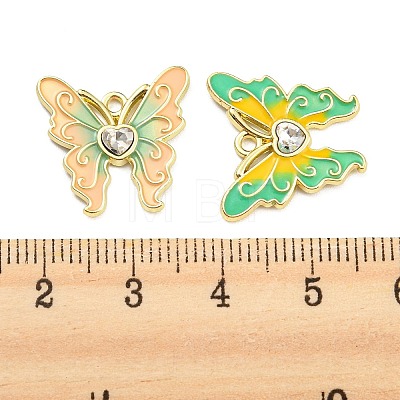 Alloy with Glass Enamel Pendants FIND-G062-23G-1