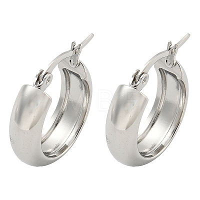 Tarnish Resistant 202 Stainless Steel Hoop Earrings EJEW-H003-38P-02-1
