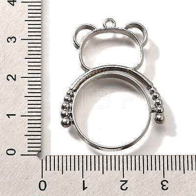 Alloy Open Back Bezel Pendants PALLOY-I223-09P-1