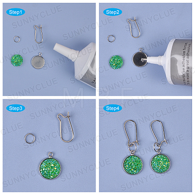 SUNNYCLUE DIY Shiny Earring Making Kits DIY-SC0014-28-1