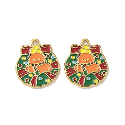 304 Stainless Steel Enamel Pendants STAS-L300-012G-05-1