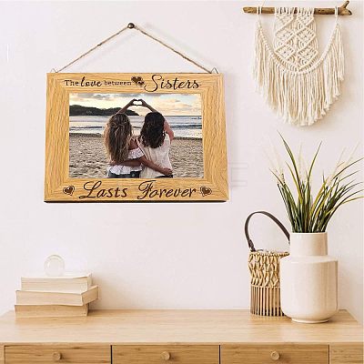 Natural Wood Photo Frames DIY-WH0234-016-1