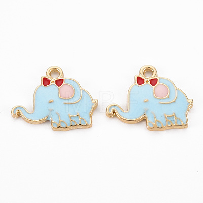 Alloy Enamel Pendants ENAM-N048-007A-1