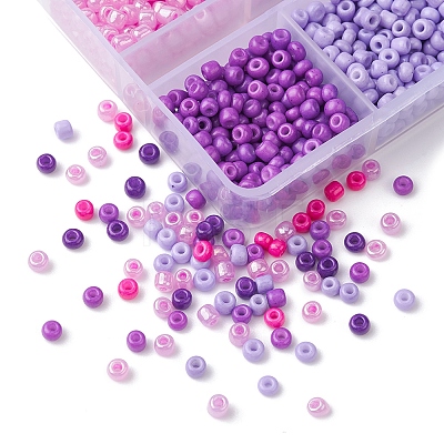 1068Pcs 6 Colors Glass Seed Beads SEED-FS0001-14-1
