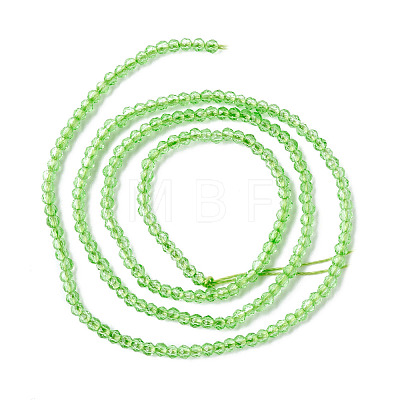 Transparent Glass Beads Strands GLAA-C019-01A-25-1