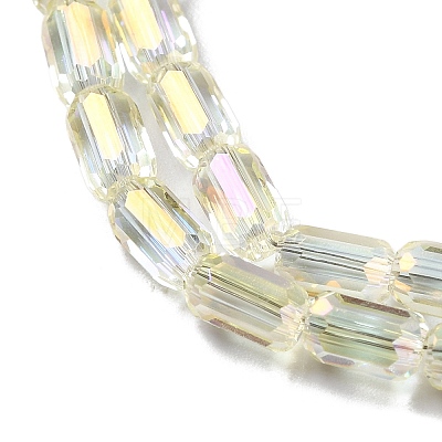 Electroplate Glass Beads Strands EGLA-D031-01-18-1