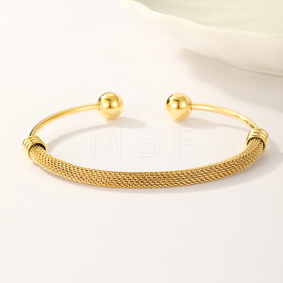 Stainless Steel Cuff Bracelet for Women TM3907-1