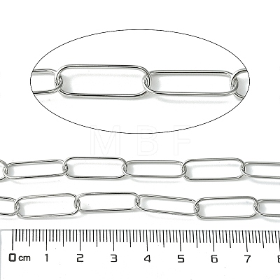 304 Stainless Steel Oval Link Chains CHS-K018-06P-1