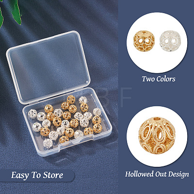  30Pcs 6 Style Brass Beads KK-TA0001-24-1