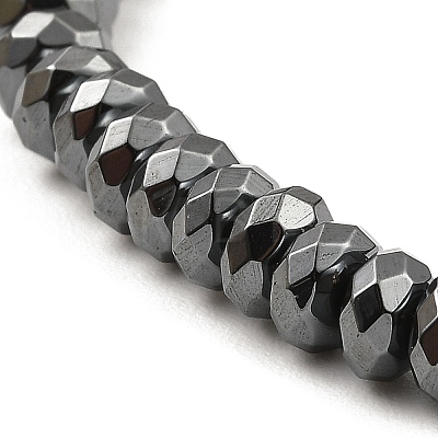 Synthetic Non-Magnetic Hematite Beaded Bracelets BJEW-E084-02B-1