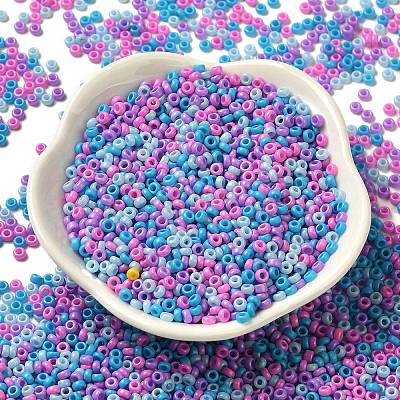 Baking Paint Glass Seed Beads SEED-P006-03A-19-1