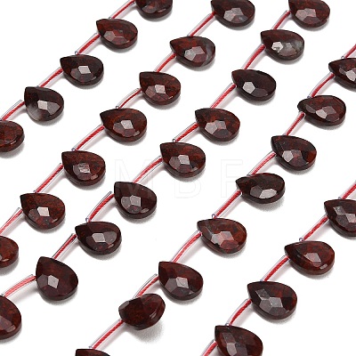 Natural Brecciated Jasper Beads Strands G-K382-C10-01-1