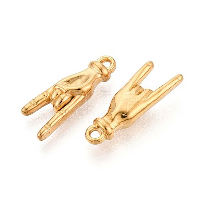304 Stainless Steel Pendants STAS-T065-21A-G-1