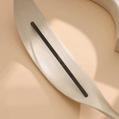 Stainless Steel Bangle Blank Strips DIY-H162-88EB-1