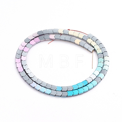 Electroplated Non-magnetic Synthetic Hematite Beads Strands G-L562-02-1