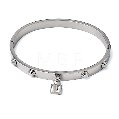 304 Stainless Steel Charm Bangles BJEW-H644-12P-1