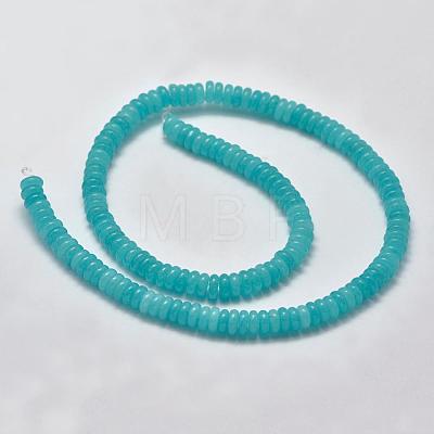 Natural White Jade Heishi Beads Strands G-K208-21-8mm-1