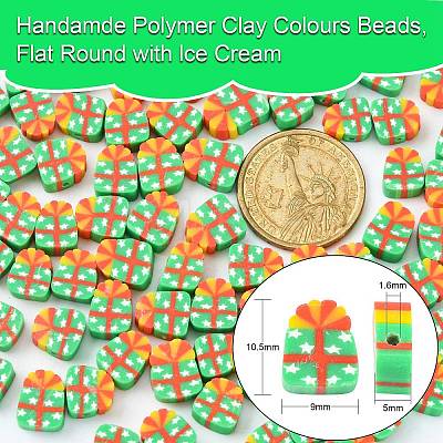 Handmade Polymer Clay Beads CLAY-CJC0007-03-1