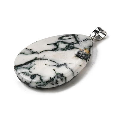 Natural Tree Agate Pendants G-F820-14P-07-1