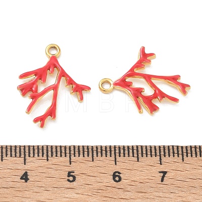 304 Stainless Steel Enamel Pendants STAS-Q119-12G-02-1