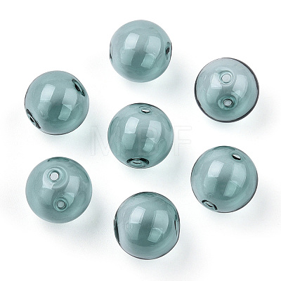 Transparent Blow High Borosilicate Glass Globe Beads LS-GLAA-T003-09E-1