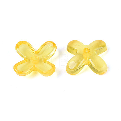 Transparent Plastic Bead Caps KY-N025-08-1
